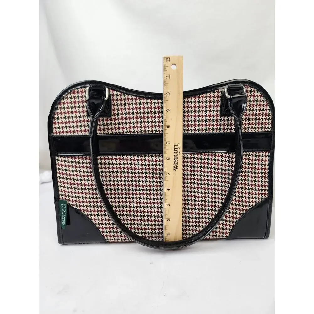 Pet Carrier Soft Sided Small Dog Cat Classic Houndstooth Fashionable Accessory